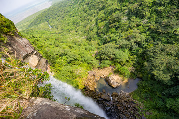 Fototapeta na wymiar 西表島・ピナイサーラの滝上からの風景