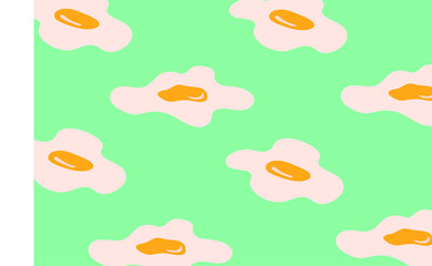 fried eggs pattern vector