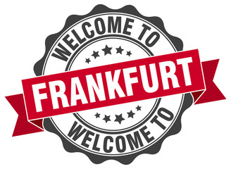 Obraz premium Frankfurt round ribbon seal