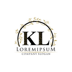 Luxury Gold KG Letter Logo