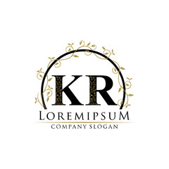 Luxury Gold KG Letter Logo