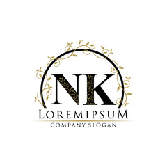 Luxury Gold KG Letter Logo