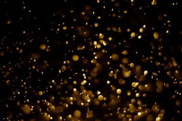 Bokeh background gold