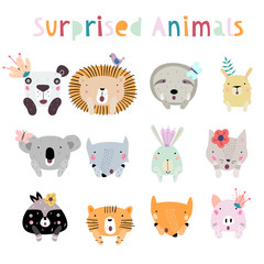 Cute Animals with Crowns