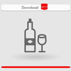 wine vector icon