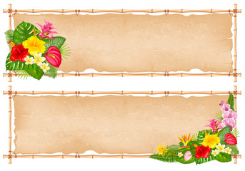 Summer tropical frame design © Pagina