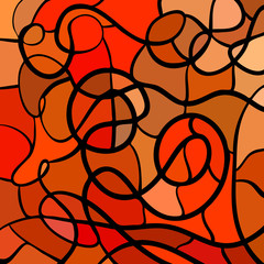 abstract vector stained-glass mosaic background