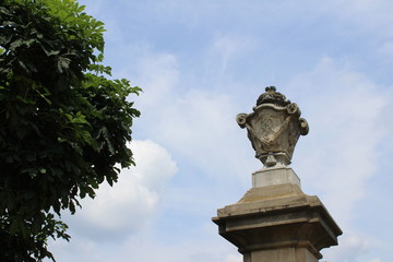 vase sculpture against the sky