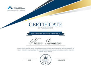 Vector certificate template