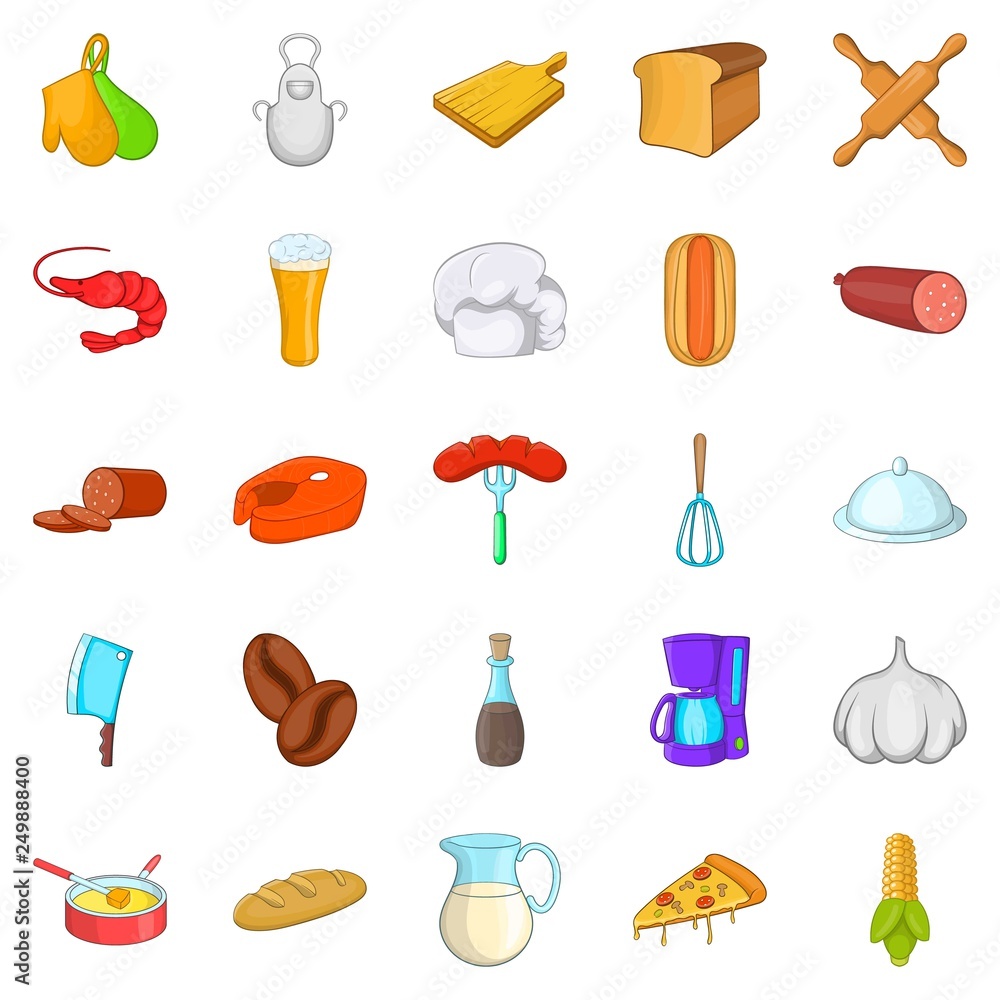 Aufkleber table icons set. cartoon set of 25 table vector icons for web isolated on white background