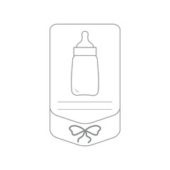 Vector illustration with feeding bottle.