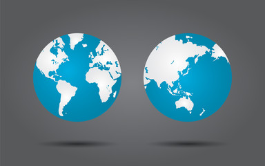 Earth globe Icon set