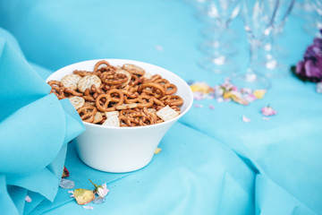 Pretzels for festive reception and weddings