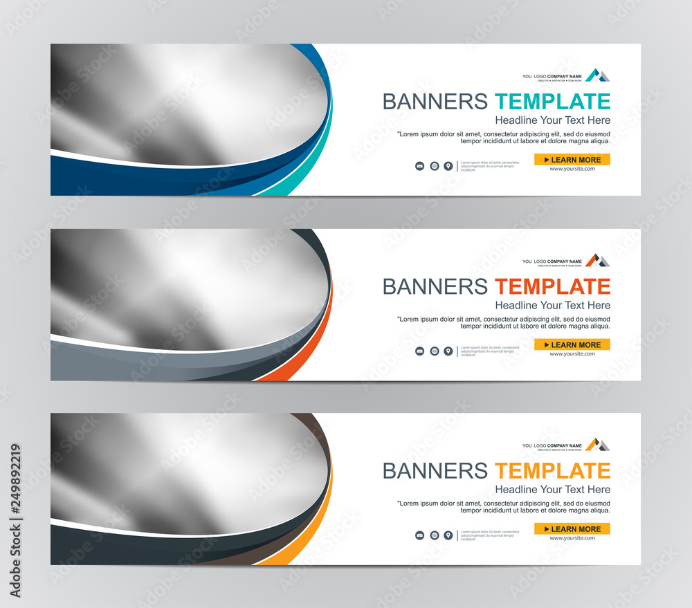 Wall mural abstract web banner design background or header templates
