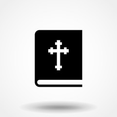 Bible icon isolated on white background