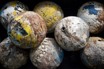 Antique Wooden Round Fishing Floats © Lynn