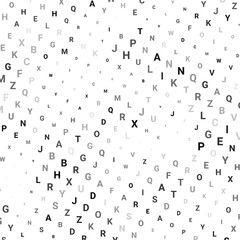 Abstract halftone texture with letters.