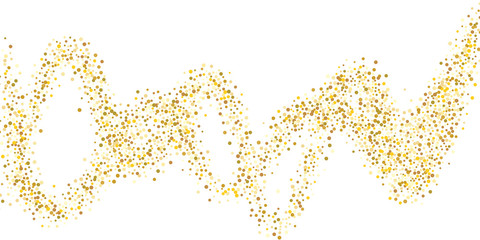 Golden glitter confetti