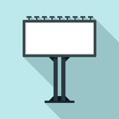 Fototapeta premium Billboard icon. Flat illustration of billboard vector icon for web design
