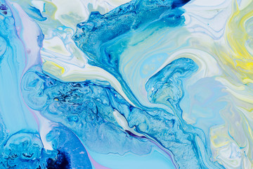 Abstraction blue paint
