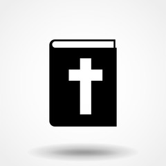 Bible book icon vector illustration on white background