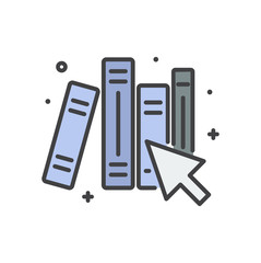 E-Learning line icon on white background for graphic and web design, Modern simple vector sign. Internet concept. Trendy symbol for website design web button or mobile app