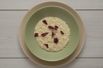 risotto with red radicchio