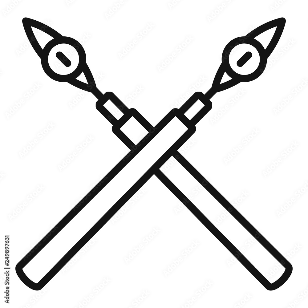 Poster architect pen tool icon. outline architect pen tool vector icon for web design isolated on white bac