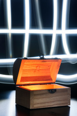 small treasure chest light brushed crossing