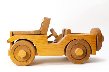 Wooden Toy Jeep