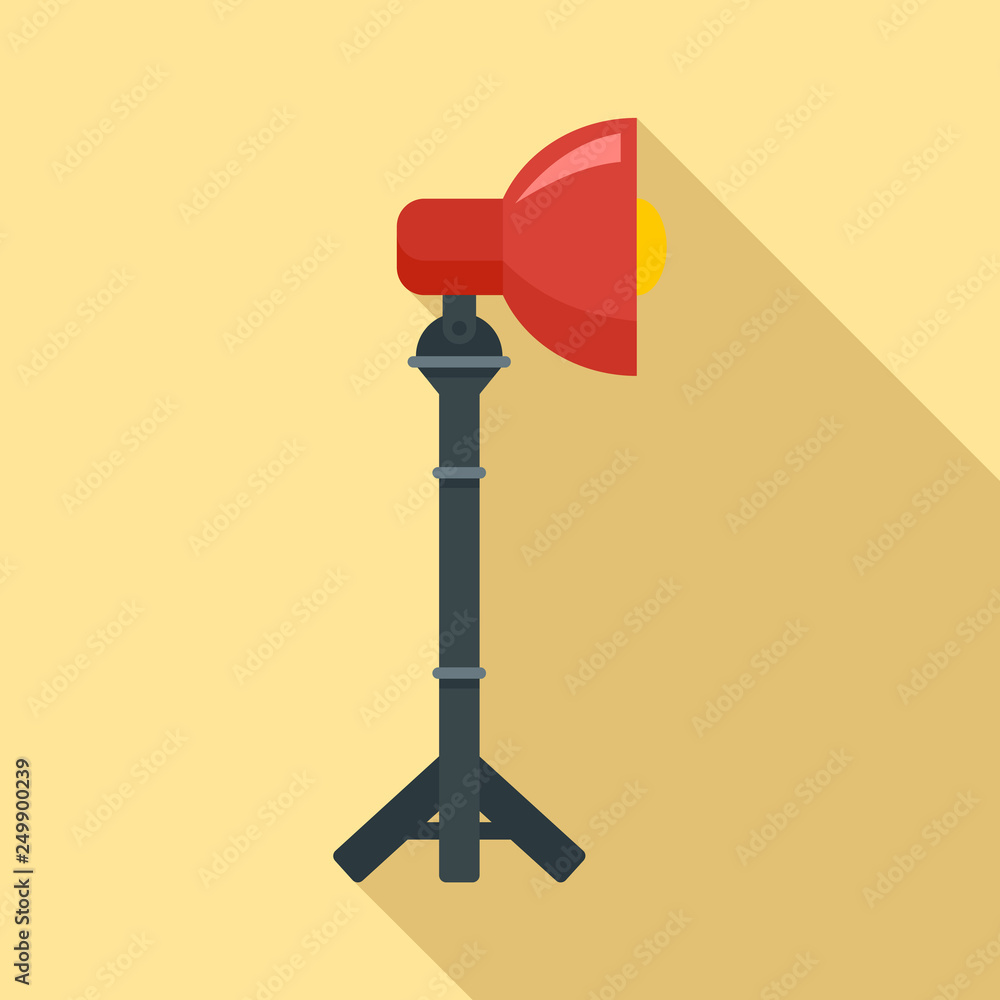 Aufkleber camera light lamp icon. flat illustration of camera light lamp vector icon for web design