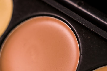 Women's make-up, decorative cosmetics - colorful eyeshadow palette