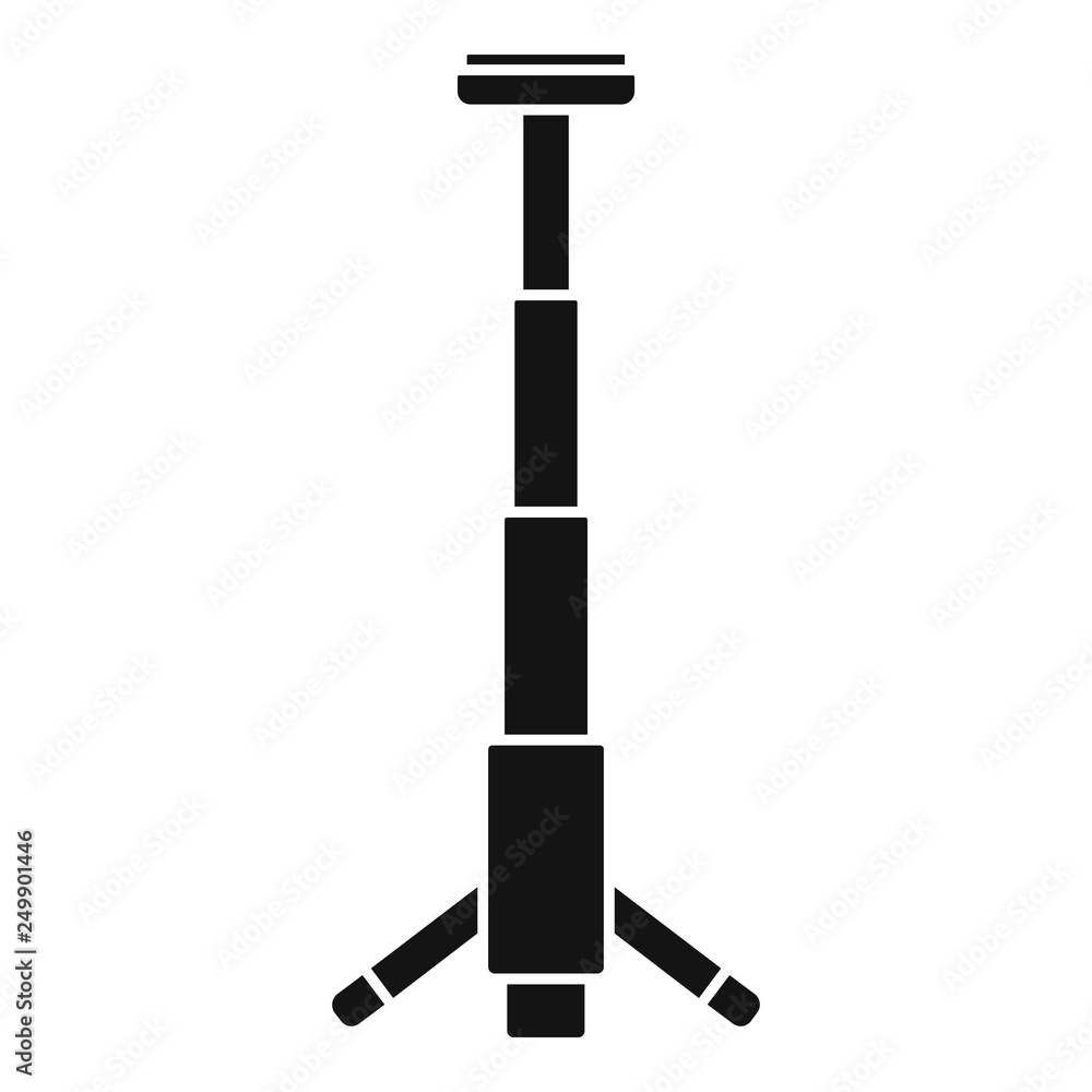 Poster camera smartphone tripod icon. simple illustration of camera smartphone tripod vector icon for web d