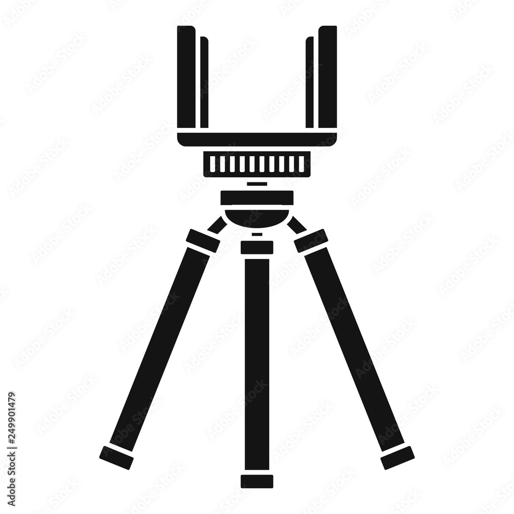 Poster smartphone tripod icon. simple illustration of smartphone tripod vector icon for web design isolated