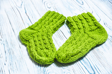 wool knitted socks handmade