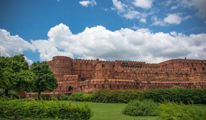 Fototapeta na wymiar Fuerte Rojo de Agra, India