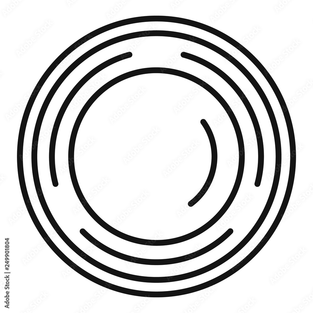 Poster smartphone lens icon. outline smartphone lens vector icon for web design isolated on white backgroun