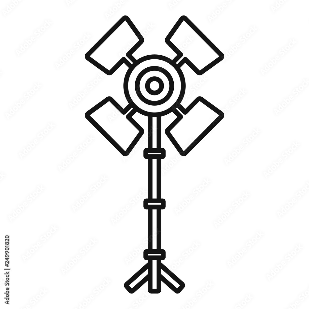 Poster professional studio light icon. outline professional studio light vector icon for web design isolate