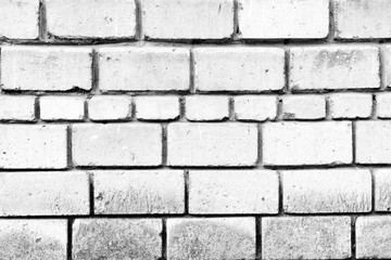 Texture, brick, wall, it can be used as a background . Brick texture with scratches and cracks