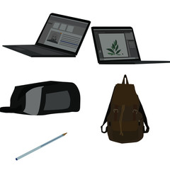 Work objects Bag and Computer