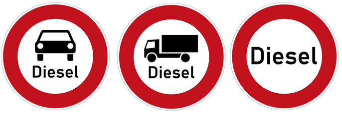 Collection German Traffic Signs 