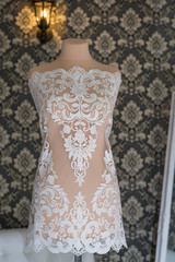 lace stock photo on dummy, mannequin.