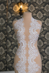 lace stock photo on dummy, mannequin.