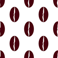 vector seamless background with coffee beans