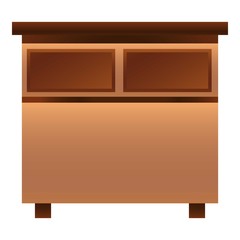 Nightstand icon. Cartoon of nightstand vector icon for web design isolated on white background