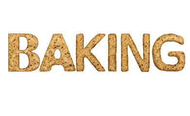 The word baking of cookies