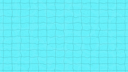 Swimming pool top view. Pool bottom. Vector Illustration for background, poster or banner.