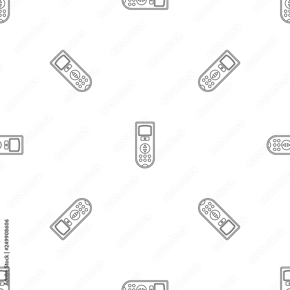Poster remote control conditioner pattern seamless vector repeat geometric for any web design