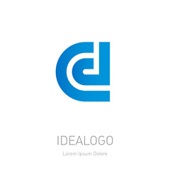 C, D initial logo. C and D initial monogram logotype. Vector design element or icon.