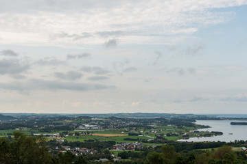 Fototapeta premium landscape with mountains and clouds